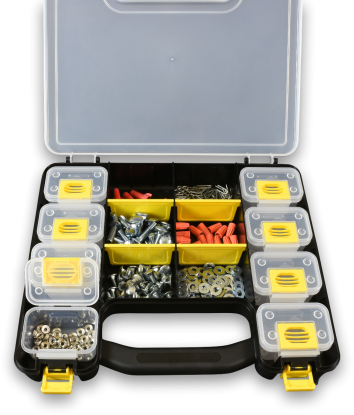 km-40350-plastic-tote-with-6-compartments-and-8-bins